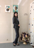伊婭莎商務西裝套裝男女職業(yè)裝面試兩扣西服氣質經理白領正裝銷售工作服 (女)灰色西裝+西褲 XL 曬單實拍圖