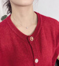 法蔻轉(zhuǎn)運(yùn)珠項(xiàng)鏈女銀圓球白銀鎖骨鏈新款生日禮物送女友送老婆 銀圓球項(xiàng)鏈 曬單實(shí)拍圖