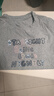 三彩2025夏季新款字母刺繡T恤圓領(lǐng)正肩短袖上衣套頭衫休閑M 花灰色 M 160/84A 曬單實(shí)拍圖