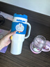 杯具熊正品大容量車(chē)載保溫杯雙飲水杯居家辦公帶手柄便攜杯子車(chē)載保溫杯-星星夢(mèng) 1200ml 曬單實(shí)拍圖