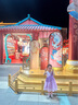 ASK JUNIOR女童連衣裙夏裝無袖拼接撞色公主裙寬松圓領兒童裙子 紫色  120  曬單實拍圖