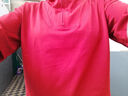 妙中意立領(lǐng)半拉鏈t恤女短袖2025夏季新款時(shí)尚百搭寬松顯瘦含棉休閑上衣 安卡拉紅 2XL 131-145斤 曬單實(shí)拍圖