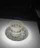 VIANASA'S冰藍(lán)螢石江戶切子水晶玻璃杯威士忌酒杯洋酒杯子日式 紫螢石(單只禮盒裝) 330ml 1只 曬單實拍圖