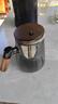 古德窯 茶壺泡茶壺茶水分離飄逸杯2025新款玻璃內(nèi)膽一鍵過(guò)濾泡茶杯茶具 胡桃木玻璃煙灰款飄逸茶壺 650ml 曬單實(shí)拍圖