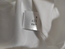 百圖（betu）betu百圖女裝夏季減齡上衣尖領(lǐng)金屬鏈條裝飾短袖襯衫2107T27 白色 L 曬單實(shí)拍圖