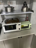 名太太廚房微波爐電飯煲置物架臺面微波爐架子不銹鋼烤箱收納架電器儲物 【*福利款】80cm*送掛鉤 曬單實(shí)拍圖
