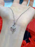 中國黃金心中有你項鏈女pt950鉑金鉆石吊墜生日禮物送女友老婆結婚紀念日 臻選禮盒包裝【無(wú)產(chǎn)品勿單拍】 曬單實(shí)拍圖