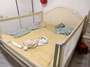 巧樂(lè )熊床圍欄1.8x2米防摔床護欄嬰兒三面圍欄寶寶床上兒童擋板免打孔 慕斯奶油【 L型底座升降款- 免打釘】 1.8米+2.0米+2.0米【到手三面裝】 曬單實(shí)拍圖