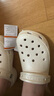 卡駱馳（crocs）【白鹿同款】洞洞鞋女鞋經(jīng)典閃耀云朵Clog厚底沙灘涼拖鞋 W8 曬單實拍圖