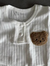 優(yōu)奇嬰兒衣服春秋款雙面舒絨寶寶長袖t恤兒童百搭打底衣外出衣服上衣 白色 90 曬單實拍圖