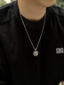 銘揚飾海【可旋轉(zhuǎn)的足球】925純銀3D立體足球吊墜男士項鏈原創(chuàng)高級感配飾 純銀吊墜+鋼鏈60cm 曬單實拍圖