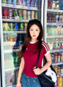 冶芷紅色正肩女t恤夏季設計感條紋短袖修身百搭辣妹短款上衣 條紋正肩修身T恤紅色 L 曬單實拍圖