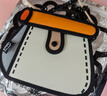 JumpFromPaper蛋糕包二次元2D漫畫斜挎包女款單肩包JFP 女友老婆生日七夕禮物 橘色 曬單實拍圖