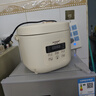 半球智能電飯煲家用多功能預約可定時煮飯煲陶瓷釉不粘鍋煮粥煲燙全自動蒸煮一體304鋼膽無涂層電飯鍋 3L奶油白（球釜內膽）智能款-帶蒸籠 3L 曬單實拍圖