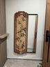 喜進(jìn)門宋代美學(xué)推拉隱藏式全身鏡裝飾畫洞洞板隱形穿衣鏡中式玄關(guān)試衣鏡 A款-青山竹語 45*115cm【內(nèi)橫框橫35豎100】 爵士黑色【左推拉+金屬拉絲】 創(chuàng)意藝術(shù)【UV精雕+晶瓷工藝+洞洞板全身鏡】 曬單實(shí)拍圖