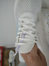 361°女鞋運動(dòng)鞋飛羽3.0春夏季新品網(wǎng)面透氣超輕緩震休閑跑步鞋女 羽毛白/粉筆紫 38 曬單實(shí)拍圖