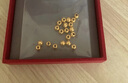 喜上眉梢足金999轉(zhuǎn)運珠3D硬金拋光面珠磨砂路路通DIY配飾散珠送禮女 4mm光珠【約1g】多顆重版 曬單實拍圖