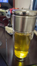 塔馳密司（touchmiss）茶水分離杯雙層玻璃杯保溫男士高檔水杯辦公室泡茶杯情人節(jié)禮物 350ml 鋼本色 曬單實拍圖