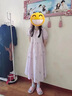 皮爾卡丹（pierre cardin）15歲女大童娃娃領(lǐng)連衣裙夏裝14初中生13小女孩森系很仙的過(guò)膝長(cháng)裙 香芋紫 165 S碼(75-90)斤僅供參考 曬單實(shí)拍圖