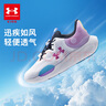 安德瑪（Under Armour）男女大童網(wǎng)面透氣高彈防滑束帶體考跑步鞋2511104 淺紫  37.5  曬單實拍圖