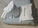 海瀾之家（HLA）學(xué)生宿舍床上六件套全棉一整套被子床墊被芯枕頭褥子床單三件套  簡(jiǎn)析藍(lán)【 學(xué)生床品 一站購齊】 6件套/ 床單款 三件套+3斤被+5cm床墊+枕芯 曬單實(shí)拍圖