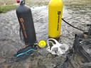 SNORKEL SHARK4L潛水下呼吸器氣瓶便攜式水肺娛樂(lè)打撈深浮潛全套裝備魚(yú)鰓氧氣罐 套餐1-黑色-氣瓶+雙肩背架+面鏡 曬單實(shí)拍圖