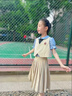PureShare蓬紗館 女童學院風套裝jk套裝2025新款兒童春裝女孩裙子 維多利亞馬甲+半裙 120 曬單實拍圖