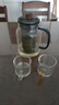 美斯尼  茶壺玻璃泡茶壺套裝泡茶器功夫小品杯墨色加厚玻璃花茶壺 曬單實拍圖