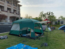 北極狼帳篷戶外露營(yíng)防雨過夜遮陽防曬加大兩室一廳多人家庭野外野餐裝備 兩室一廳露營(yíng)帳篷【森林綠】 330*210*185cm【適用2-6人】 曬單實(shí)拍圖