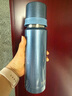 膳魔師（THERMOS）500ml保溫商務(wù)辦公帶杯蓋水杯男女士簡約保冷杯FEI-501MSB寶藍色 曬單實拍圖