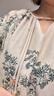 三彩【芳露凝香】2025春季新款新中式刺繡印花寬松襯衣民族風C 曬單實拍圖