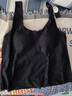 愛(ài)慕創(chuàng  )春夏明動(dòng)6女士圓領(lǐng)帶胸墊寬肩帶打底背心CA721661 黑色400 M 165 曬單實(shí)拍圖