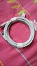 華為6A數(shù)據(jù)線(xiàn) USB Type-C轉(zhuǎn)USB Type-C 線(xiàn)長(zhǎng)1m/高品質(zhì)線(xiàn)芯/持久耐用 白色 曬單實(shí)拍圖