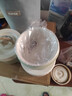 蘇泊爾（SUPOR）飯盒陶瓷內(nèi)膽便當(dāng)盒可微波爐加熱防燙上班族學(xué)生便攜分格帶飯餐盒 【陶瓷便當(dāng)盒+保溫包】羅勒青3層 曬單實(shí)拍圖