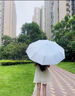 漸變雨傘女晴雨兩用加大號加固全自動(dòng)折疊防紫外線(xiàn)遮陽(yáng)傘男太陽(yáng)傘 8骨漸變藍 （黑膠防曬40°曬不黑 曬單實(shí)拍圖