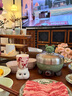CONGSTUDIO限定手作可愛貓咪手工陶瓷杯酒杯咖啡杯創(chuàng)意卡通少女生日禮物 蝴蝶結「波比」 曬單實拍圖