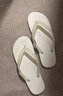 MUJI男女通用 舒適 沙灘鞋(男士女士)無(wú)性別男女同款拖鞋人字拖 米白色×米白色 42 L 260mm/42碼(2.0) 曬單實(shí)拍圖