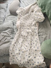 小野七天碎花連衣裙女夏法式茶歇泡泡袖掛脖系帶氣質(zhì)甜美溫柔初戀長裙 【藍(lán)色碎花 M】 曬單實(shí)拍圖