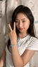 超閃藍色蝴蝶手鏈女2025新款精致高級設計感氣質(zhì)時尚百搭手繩飾品 繁花蝴蝶手繩 曬單實拍圖