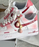 耐克（NIKE）球鞋定制 Air Force 1AF1空軍一號 淺墨染指 玫瑰情話 男女鞋 玫瑰情話 定制款不支持退換  37 .5 全新正品 假一賠十 曬單實拍圖
