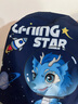 李寧（LI-NING）兒童泳帽男女童柔軟舒適可愛游泳帽卡通印花布帽6161航海藍(lán) 曬單實(shí)拍圖