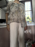 奉孝中年媽媽裝夏裝女士夏季衣服新款40歲50洋氣套裝中老年女裝夏天薄 曬單實(shí)拍圖