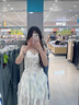 FOX.G裙子新品吊帶連衣裙女夏季2025新款衣服女裝小個子法式純欲長裙 水墨碎花荷葉邊連衣裙 L 【建議110-120斤】 曬單實拍圖