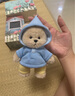 莉娜熊（TeddyTales）情侶玩偶毛絨掛件玩具泰迪手作熊公仔娃娃送禮送人女生生日禮物 相惜(藍(lán))15cm 禮盒裝 曬單實(shí)拍圖