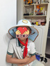kocotree兒童防曬帽夏季寶寶男童女童大帽檐太陽(yáng)帽防紫外線(xiàn)沙灘遮陽(yáng)帽 藍莓小老虎 XL碼：頭圍55-57cm，11歲及以上 曬單實(shí)拍圖