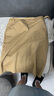 哈吉斯（HAZZYS）女裝 春秋款女士時(shí)尚H型及膝半身裙女ABQST0BAT03 米色BI XS (155/66A 34) 曬單實(shí)拍圖