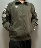 adidas情侶款復(fù)古風(fēng)梭織立領(lǐng)夾克外套男女阿迪達(dá)斯官方三葉草 巖層橄欖綠 M 曬單實(shí)拍圖