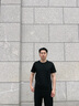 增致牛仔純棉男士t恤短袖男2025夏季情侶休閑打底衫半袖圓領(lǐng)套頭體恤男裝 曬單實(shí)拍圖