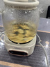 美的（Midea）花漾0膠水全玻璃全自動養(yǎng)生壺 辦公室多功能煮茶壺 燒水壺恒溫電熱水壺煮茶器花茶壺1L YS10B101 曬單實(shí)拍圖