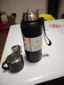 SSIIXX日本品牌高顏值水杯大容量顯溫悶茶316底保溫杯茶水分離商務(wù)送禮 黑色顯溫款 800ml 曬單實(shí)拍圖